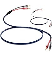 UCINNOVATE Speaker Wires with Banana Plugs, 2X 3m OFC Bi-Wired Speaker Cable with Gold Plated Ban...