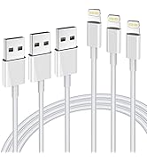 iPhone Charger 3Pack Apple MFi Certified, Lightning Cable 6FT Compatible with iPhone 12 Mini Pro ...