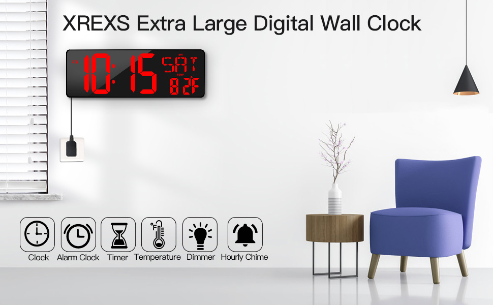 LED Wall Clock