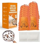 15 Pack Powerful Bed Bug Repellent Pouches, Natural Ingredients Bed Bug Killer & Mite Spray Safe ...