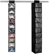 Hat Organizer for Baseball Caps, 10 Shelf Hanging Hat Rack, Hat Organizer for Closet with Dust Co...
