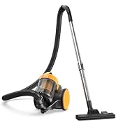 OLIXIS Canister Vacuum Cleaner for Home, Lightweight Portable Vacuum Cleaners with Automatic Retr...