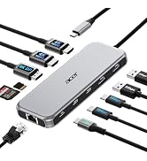 Acer Laptop Docking Station 3 Monitors, 11-in-1 USB C Docking Station | 8K DP, 4K@60Hz HDMI, 10Gb...