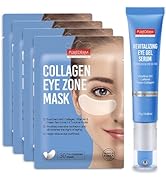 Purederm Deluxe Collagen Eye Mask Collagen Pads For Women 4 Pack Of 30 Sheets Revitalizing Eye Ge...