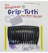 Good Hair Days Grip-Tuth Combs - Set Of 2 Hair Side Combs - Hair Combs For All Types Of Hair - De...