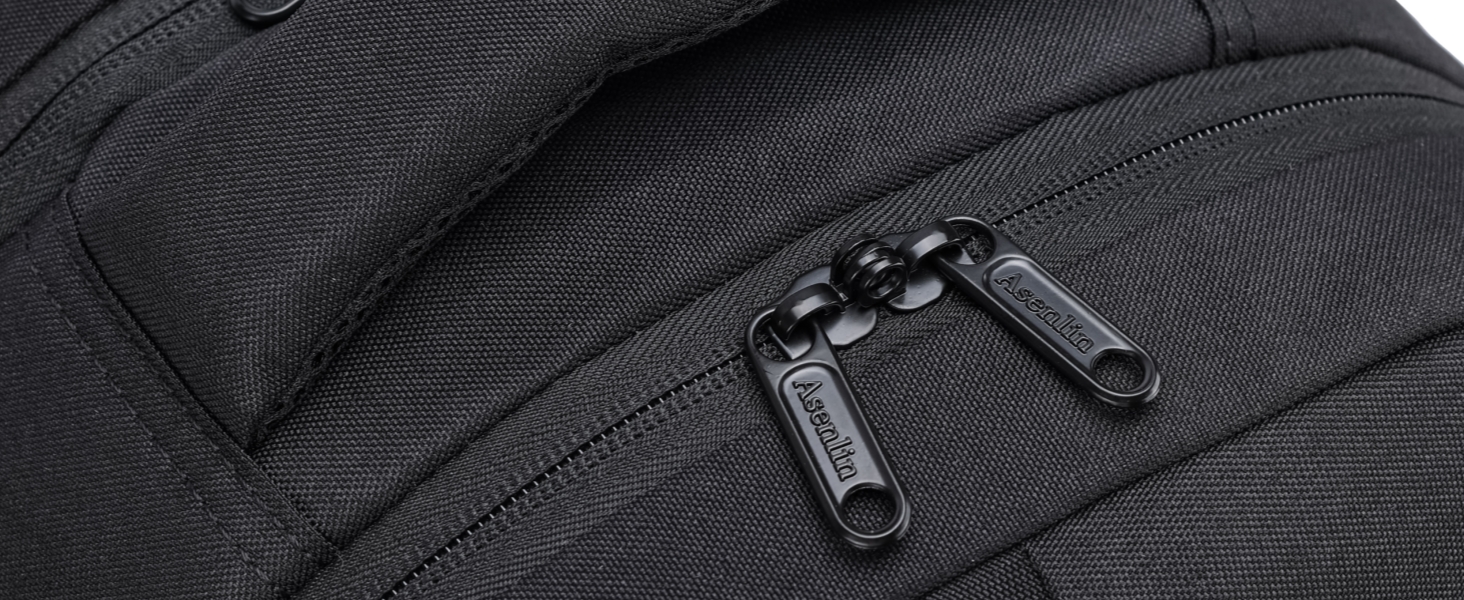 Sturdy and durable black zippers