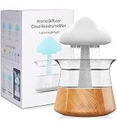 Cloud Rain Humidifiers for Bedroom & Large Room - Essential Oil Diffuser with 7 Colors LED Lights...
