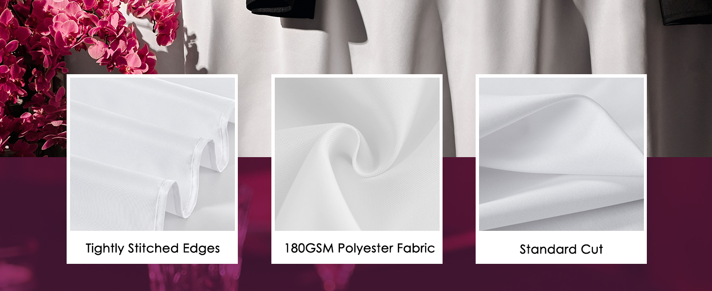 Vidafete Round white tablecloth