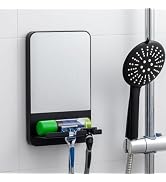 TAILI Shower Mirror Fogless for Shaving, Shaving Mirror for Shower with Razor Holder Hook, Anti F...