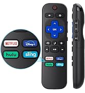 Replacement Remote Control for Roku Smart TVs, Compatible for TCL Roku/Hisense Roku/Onn Roku/West...