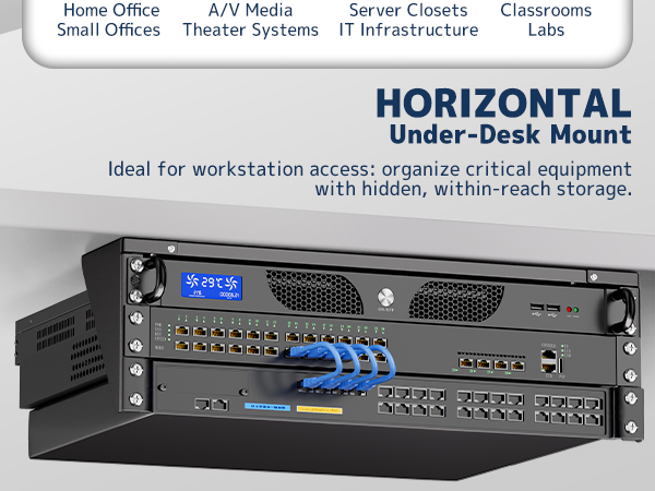 Horizontal Under-Desk Mount