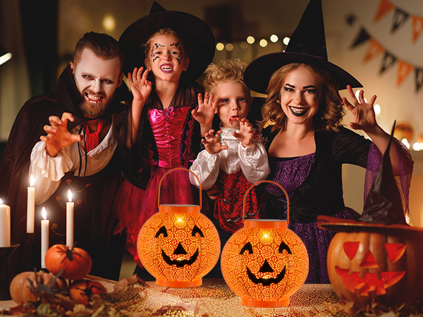pumpkin hanging lantern