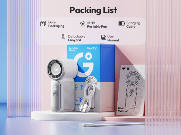 Gaiatop Portable Handheld Mini Fan