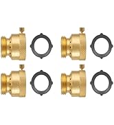 PLUMBINGMASTER 3/4 Inch FHT x 3/4 Inch MHT Brass Hose Bib Backflow Preventer,Vacuum Breakers Outs...