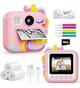 KOKODI Kids Camera Instant Print, Digital Video Instant Print Camera for Kids, Selfie Toddler Cam...