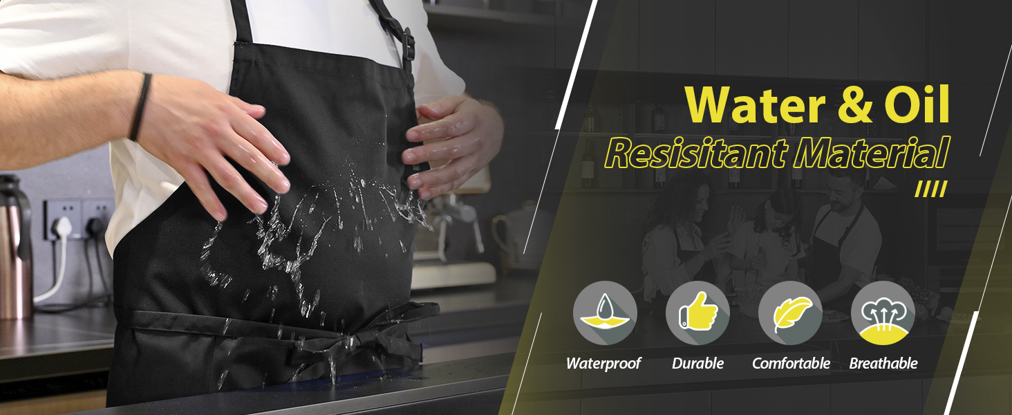 cooking apron water and oil resistant material