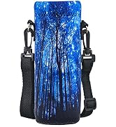 AORTDES Neoprene 500ML/750ML/1000ML Water Bottle Bag Carrier, Portable Insulated Bottle Sling Hol...