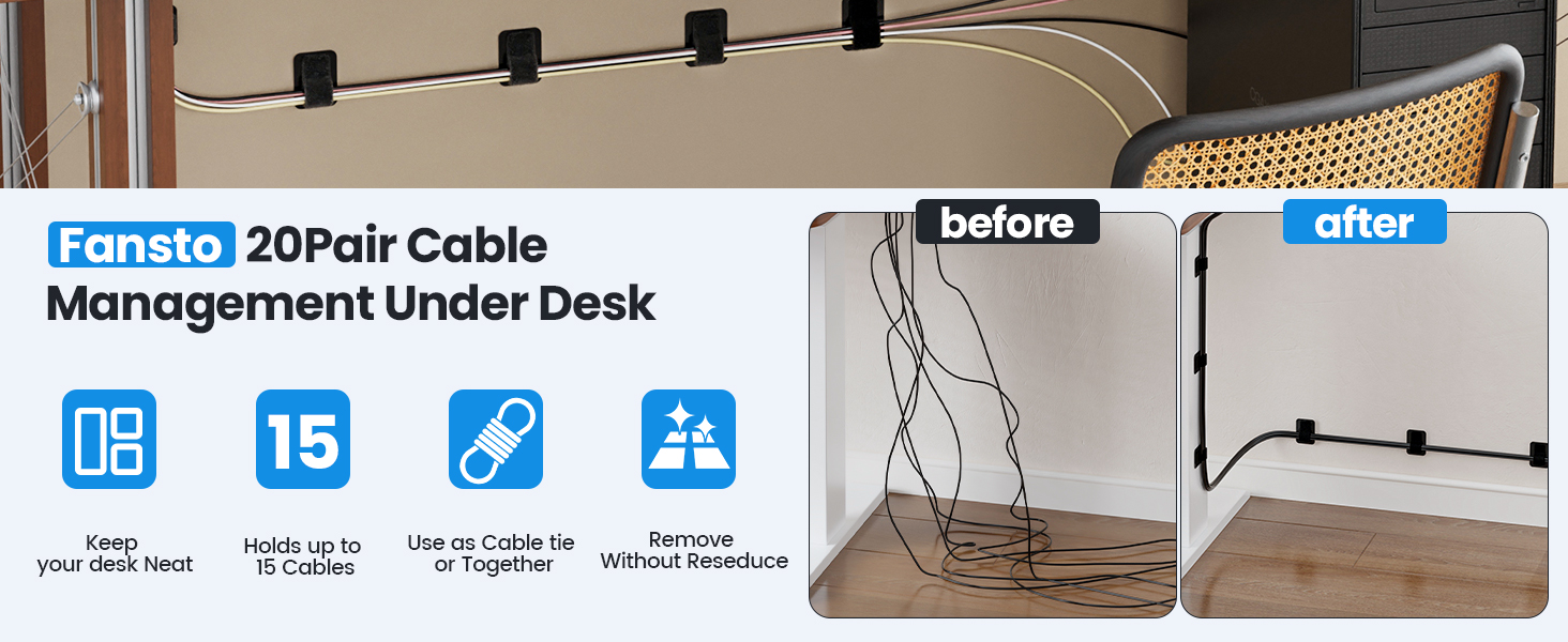 cable management under desk