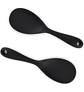 Rice Paddle, Silicone Rice Spoon Non Stick Rice Scooper Heat Resistant Kitchen Gadge Rice Spoon P...