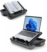 Yotnufy Adjustable Lap Desk with Cushion - 8 Angles Ergonomic Laptop Lap Desk for Bed Couch Car H...