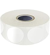 1500 PCS White Round Color Coding Circle Dots Inventory Stickers Labels with Perforation Line in ...