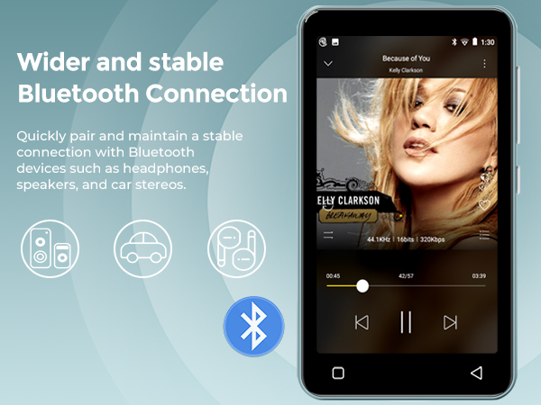 innioasis 80gb mp3 player with bluetooth and wifi