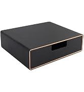 RHCSZ Stackable Organizer Drawer PU Leather Classic Handmade,Organize Home Office Desk Accessorie...