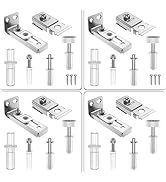 Bifold Door Hardware Repair Kit - 4 Pack Bi-fold Closet Barn Door Hardware Kit for 7/8" to 1" Tra...