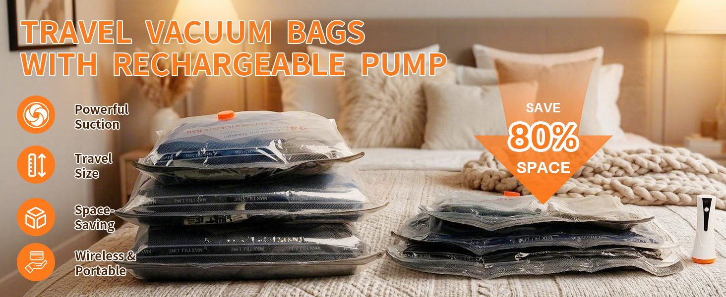 15 Pack Ideal Space Saver Vacuum Storage Bags
