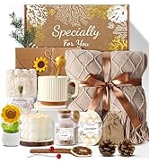 Coralogo Spa Gift Baskets for Women - Get Well Soon, Self Care, Relaxing Sunflower Gift Basket, 1...