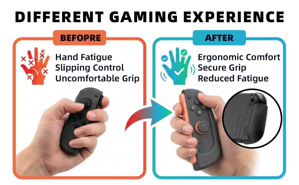 IFYOO NexGrip Ergonomic Grip Set for Nintendo Switch 2 Joycons