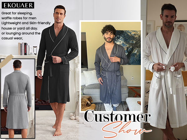 shower robe men men's robes big and tall