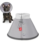 Agape Soft Dog Cone for Small Dogs & Cats, Comfy Dogs Recovery Collar After Surgery, Adjustable E...