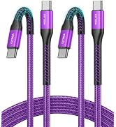 KIYODA USB C to C Cable for CarPlay 6FT-Purple