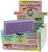 Mr. Pumice Ultimate PUMI Bar: 2-in-1 Dual-Grit (Medium + Coarse) Callus Remover, Pedicure Stone &...
