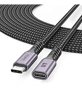 DteeDck USB C Extension Cable 15ft, Upgraded USBC Type C Extension 100W Charging 4K@60Hz Male to ...