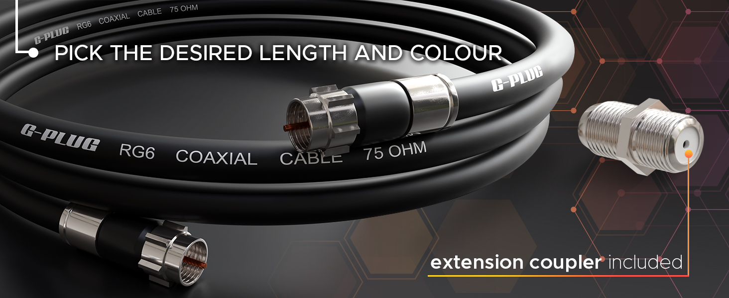 the red length and colour cable