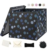 YINUOYOUJIA Large Gift Box 12x12x10Inch,Black Gift Boxes with Lids for Presents,Cute Box,Present ...