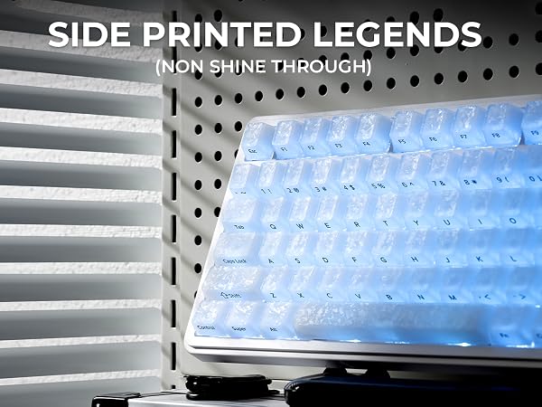 side printed keycaps