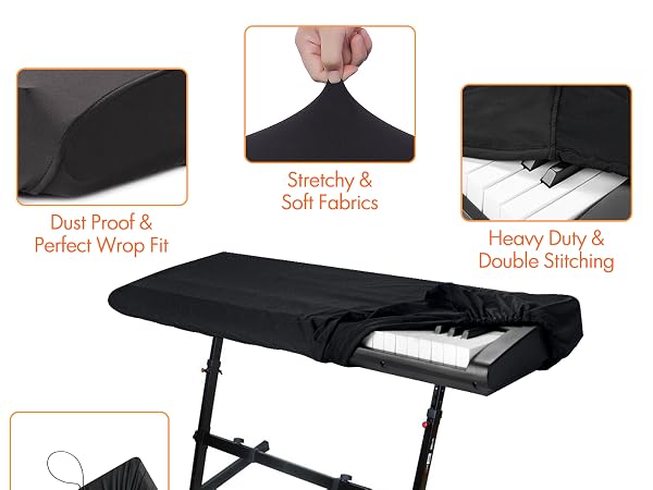 piano keyboard dust cover