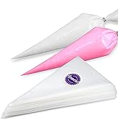 Anaeat Pastry Piping Bags Anti-Burst - Extra Thick 100 Pack Cake Decorating Bags, Disposable Cupc...