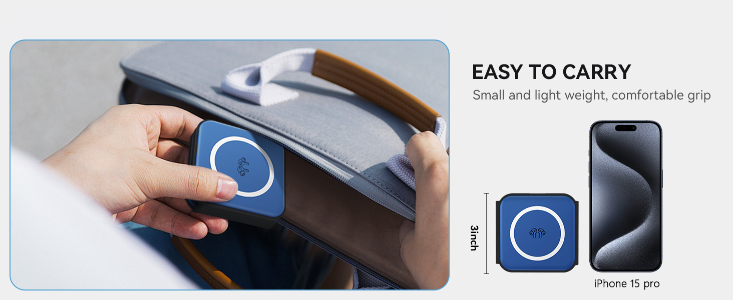 Folds up to 3inch in size and ready to take with you