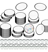 V-chen Foldable Flying Disc Fans Set with Bags, 9.8 Inch Black Egde Fabric Beach Flying Disc for ...