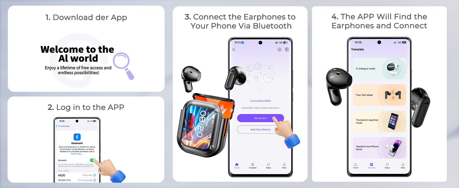 wireless headphones translation earbuds translation earbuds real time ne20 translation earbuds