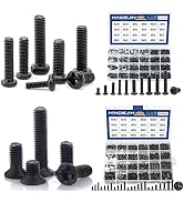 NINDEJIN Computer Laptop Notebook Screws Kit Phillips Flat + Round Pan Head Miniature Screws Set ...