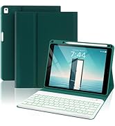 OPAKIT Keyboard Case for iPad 6th Generation 9.7 Inch 2018, 7-Color Backlit Detachable Wireless w...