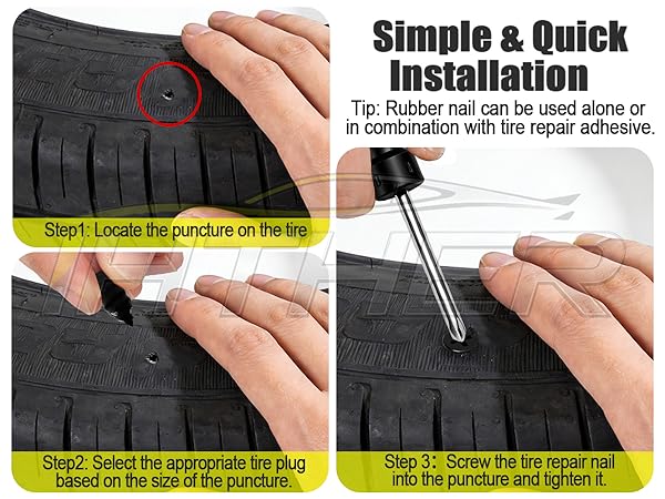 Tire Repair Rubber Nail Tire Puncture Repair