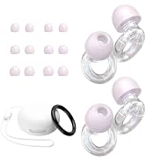 JUSTRVN Ear Plugs for Concert, 2 Pairs of Noise Reduction Earplugs 25dB-30dB with 8 Ear Tips&Carr...