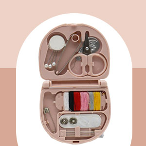 Portable Emergency Sewing Tool Kit with Scissors, Threads, Needles