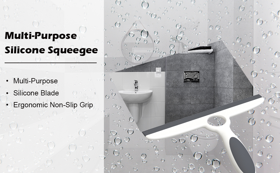 Multi-Purpose Silicone Squeegee that conforms to human structural mechanics.